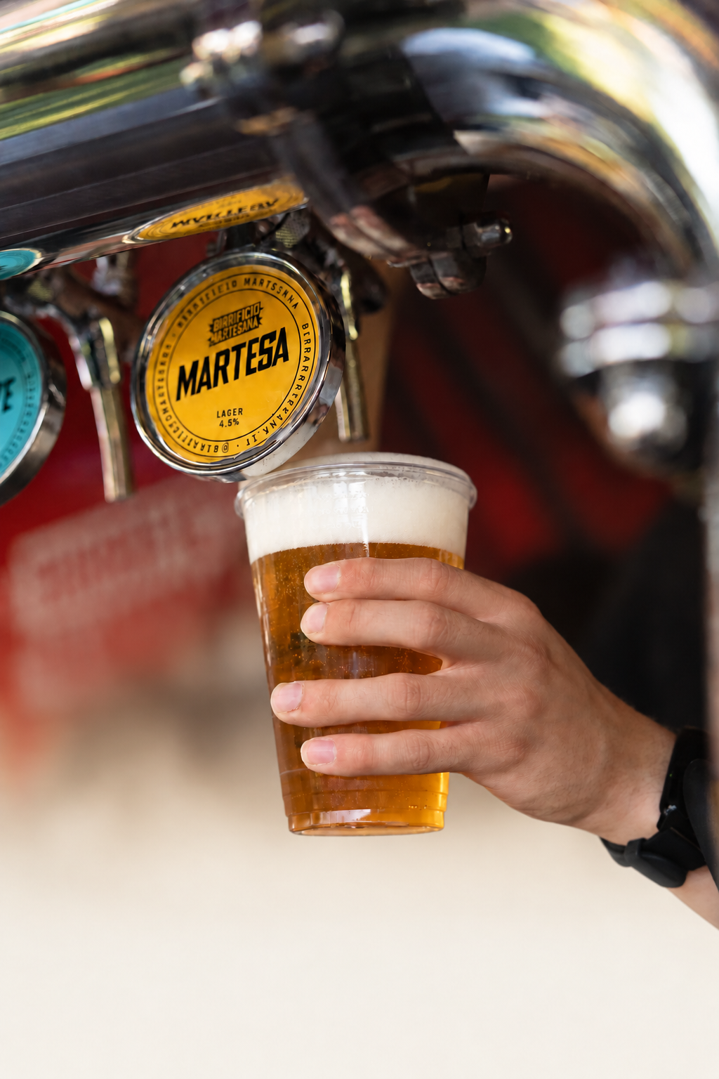 Birra Martesana appena spillata